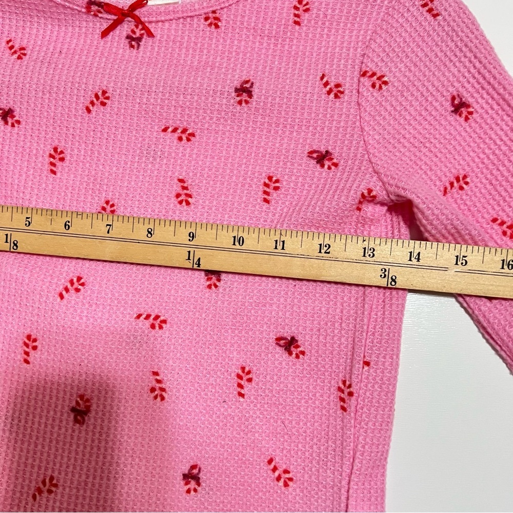 ❤️3/$15 NWT Cat & Jack Pink Long Sleeve Pajama Top - Size M - Picture 3 of 5